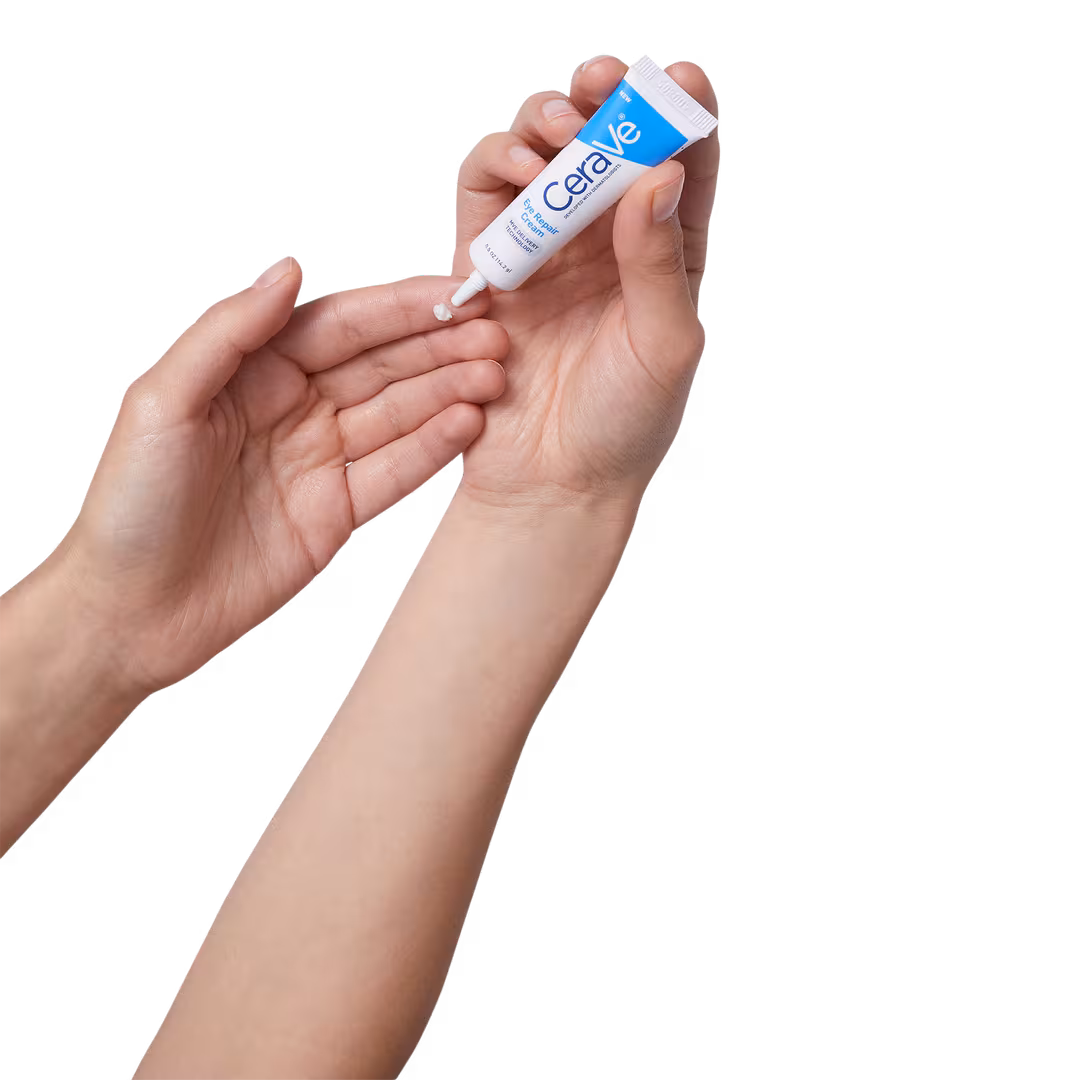 Apply Eye Repair Cream for Dark Circles and Puffiness