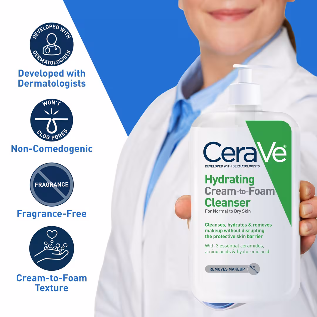 Hydrating Cream-to-Foam Face Wash